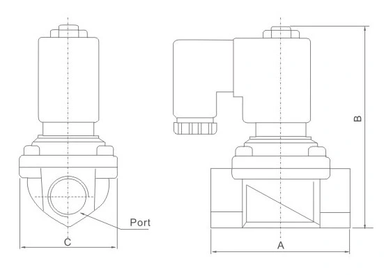 PU220 Series Normal Close Direct Type Fluid Solenoid Valve with Exactly Timer