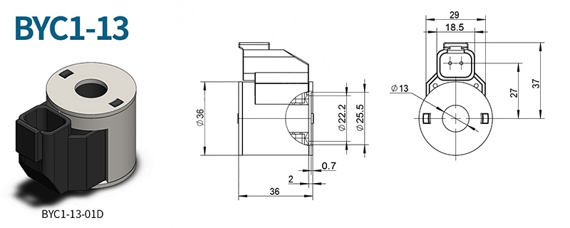 Leiliy High Quality 24V Solenoid Coil for Hydraulic Cartridge Solenoid Valve