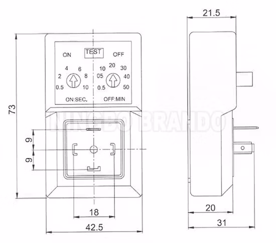 Solenoid Valve Digital Cyclic Timer For Air Compressor Automatic Drain Valve And Water Solenoid Valve
