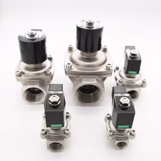Válvula solenoide de máquina OEM Válvula solenoide anticorrosiva de 2 vías