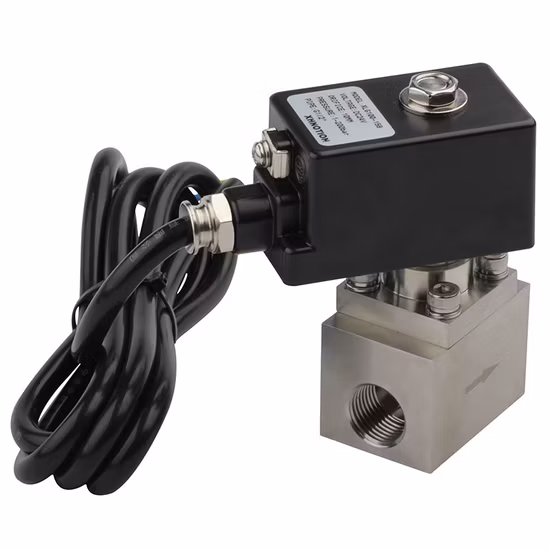 Válvula solenoide de acero inoxidable a prueba de explosiones de alta presión de 200 bar Xlg150-15bn neumática Xhnotion