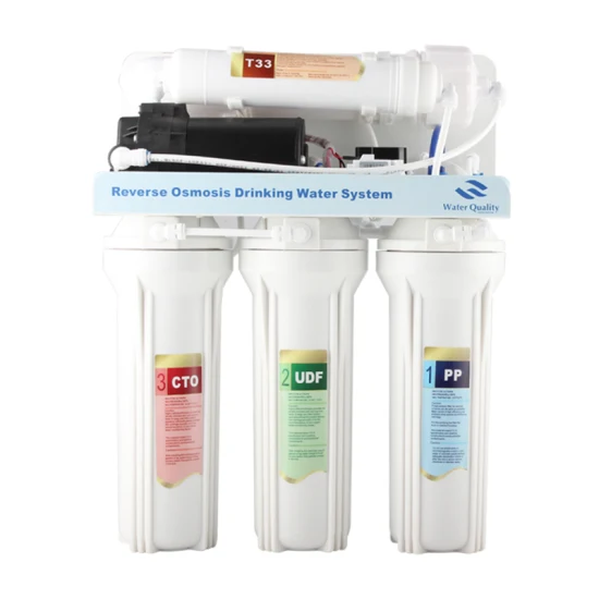 Ajuste rápido flujo directo PP Udf UF T33 membrana RO filtro purificador de agua